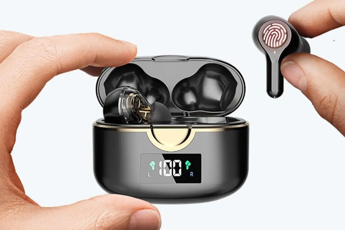 Wireless Earbuds Bluetooth Headphones Wireless Charging Case LED Display Over Ear Buds Mini Wireless Earbuds for Sports Workout Wholesale Hub