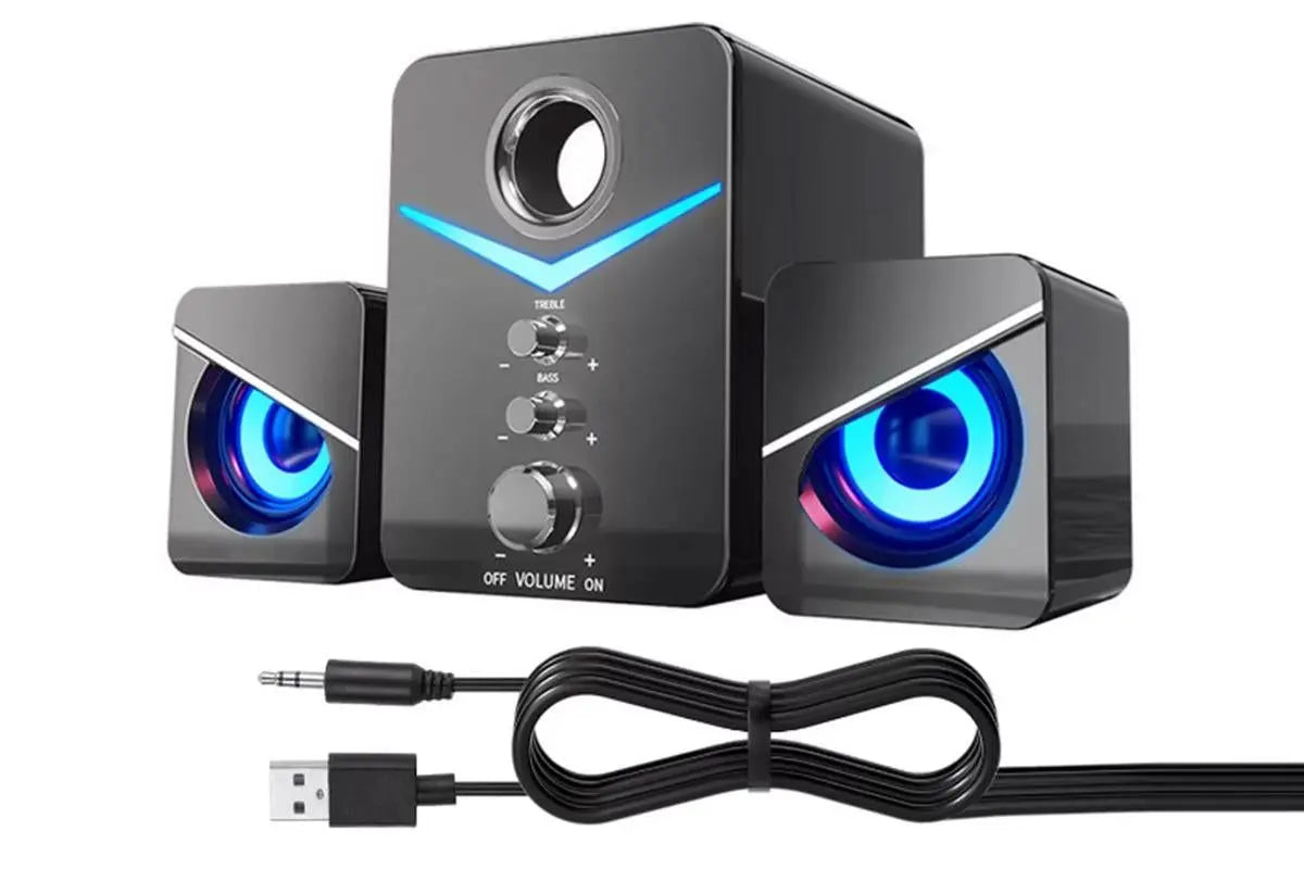 Audio Desktop Wired Desktop Laptop Speaker Bluetooth Speakers LED Surround Sound System Wholesale Hub