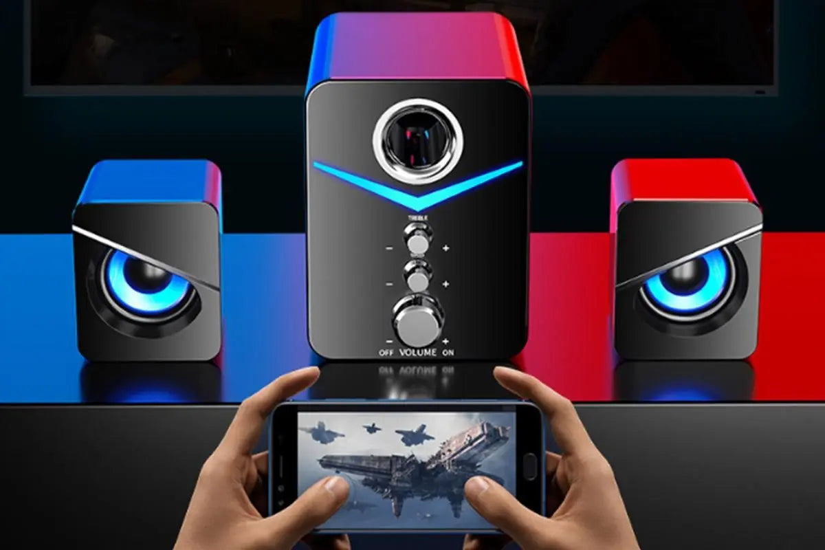 Audio Desktop Wired Desktop Laptop Speaker Bluetooth Speakers LED Surround Sound System Wholesale Hub