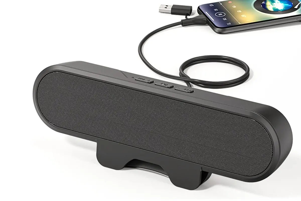 USB Clip On Speaker 10W High Power Portable Soundbar Wholesale Hub