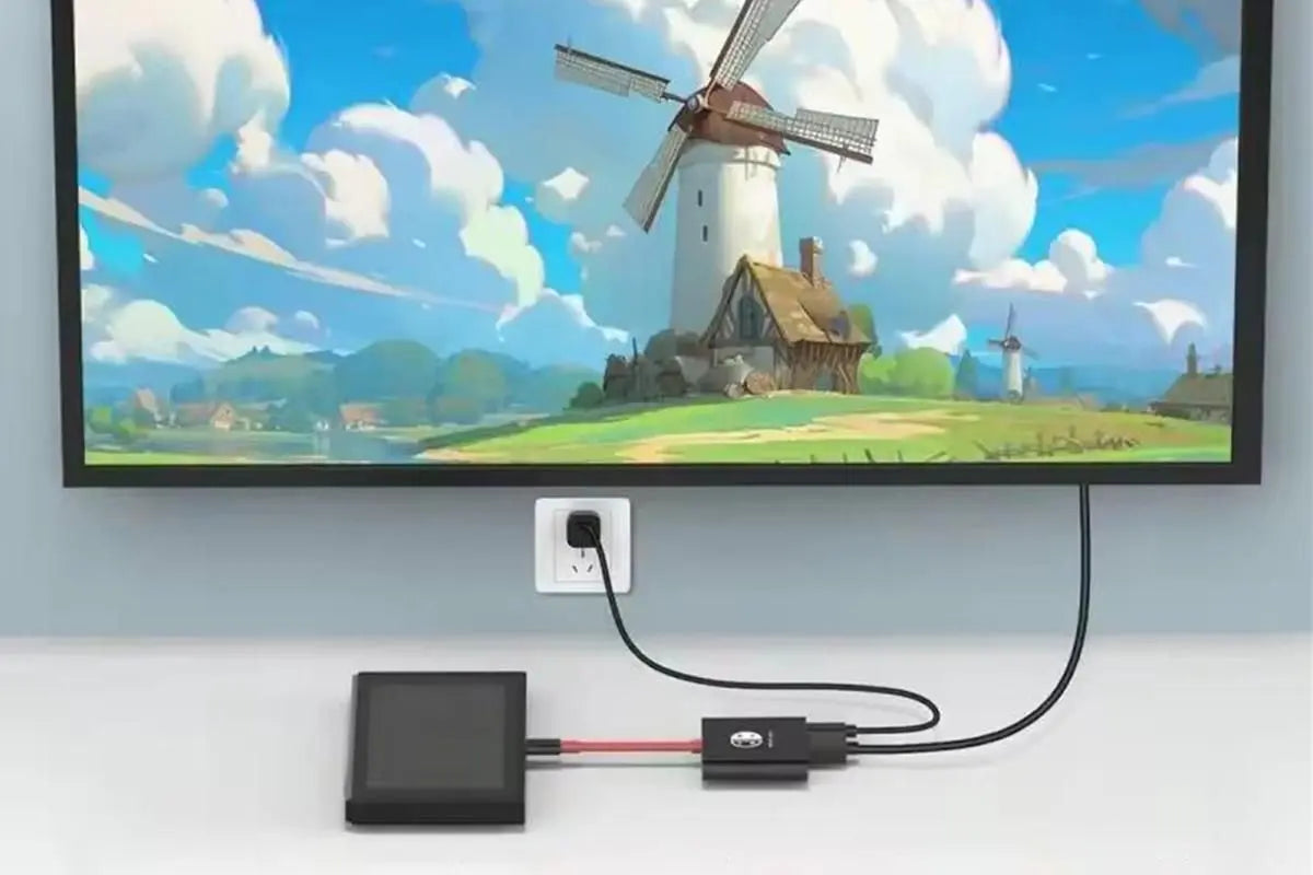3-in-1 Portable TV Dock with 4K HDMI USB 3.0 100W Travel Adapter Dock for Nintendo Switch OLED TV Docking Station -Black&Red Wholesale Hub