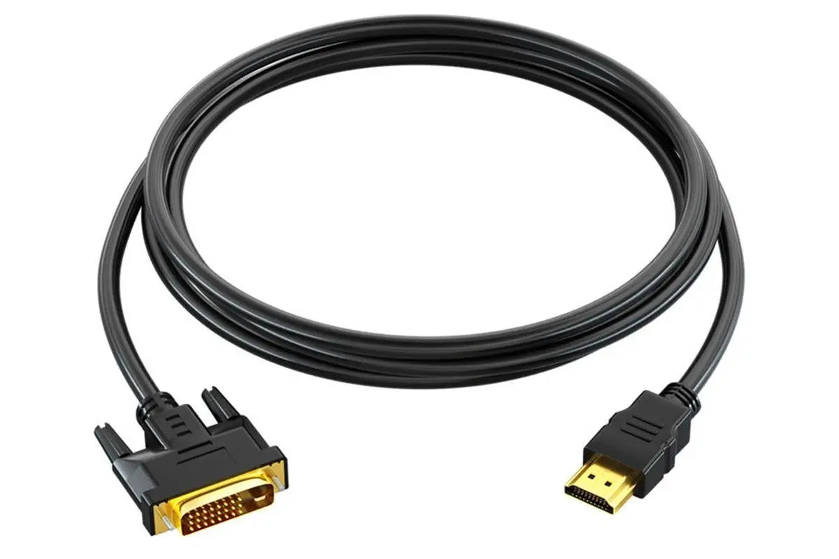 HDMI to DVI-D 24+1 Pin Digital Cable Lead for HDTV PS3 PS4 Switch 360 TV - 1.5m Wholesale Hub