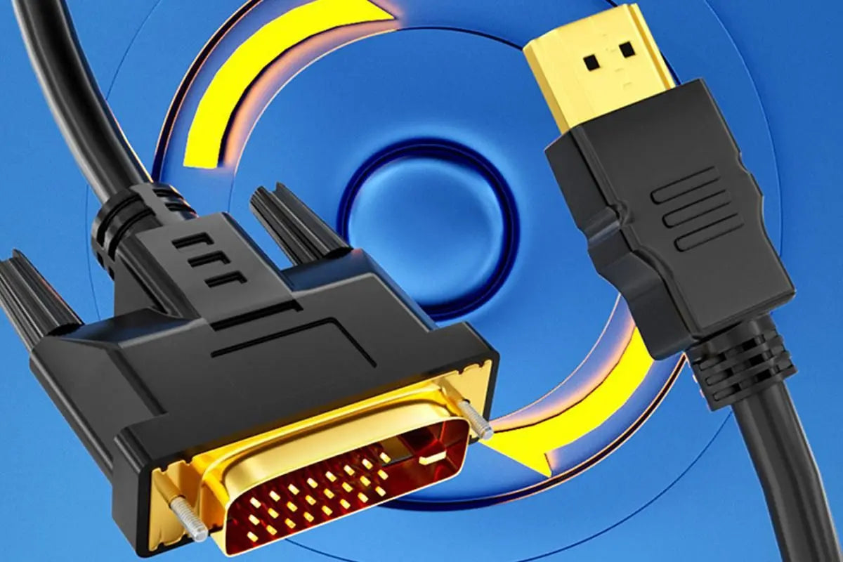 HDMI to DVI-D 24+1 Pin Digital Cable Lead for HDTV PS3 PS4 Switch 360 TV - 1.5m Wholesale Hub