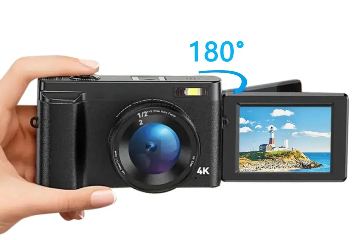4K Digital Camera for Outdoor Photography With 32GB TF Card 180 Degree Flip Screen 16X Zoom 48MP Autofocus Wholesale Hub