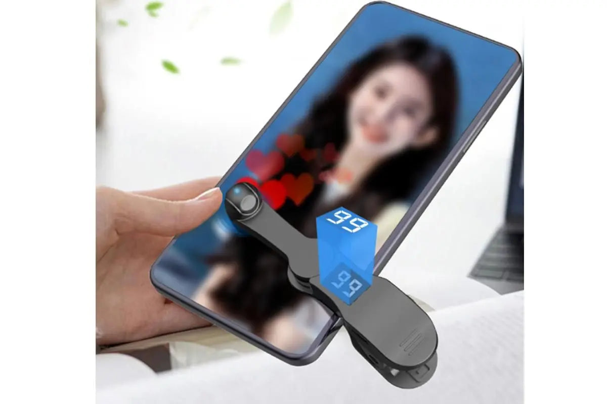 Smart Digital USB Clip on Auto Clicker for Mobile Phone Screen Live Likes - Black Wholesale Hub