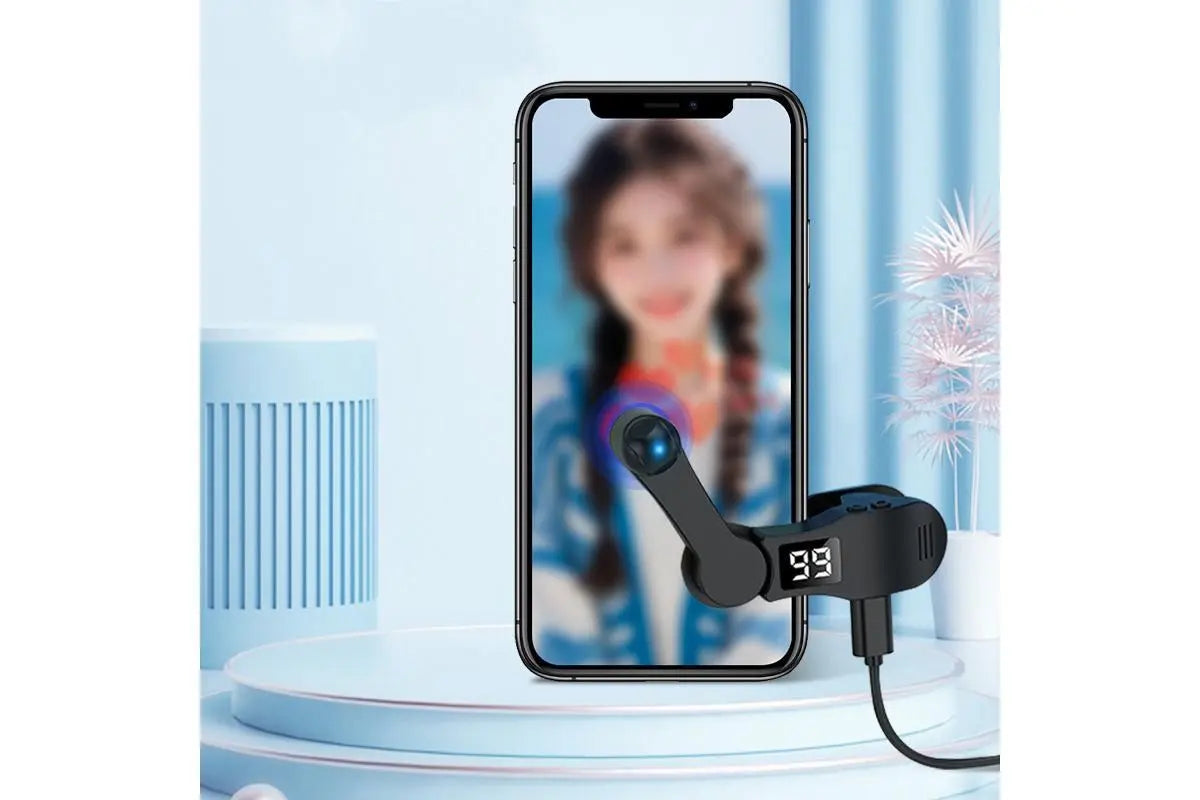 Smart Digital USB Clip on Auto Clicker for Mobile Phone Screen Live Likes - Black Wholesale Hub