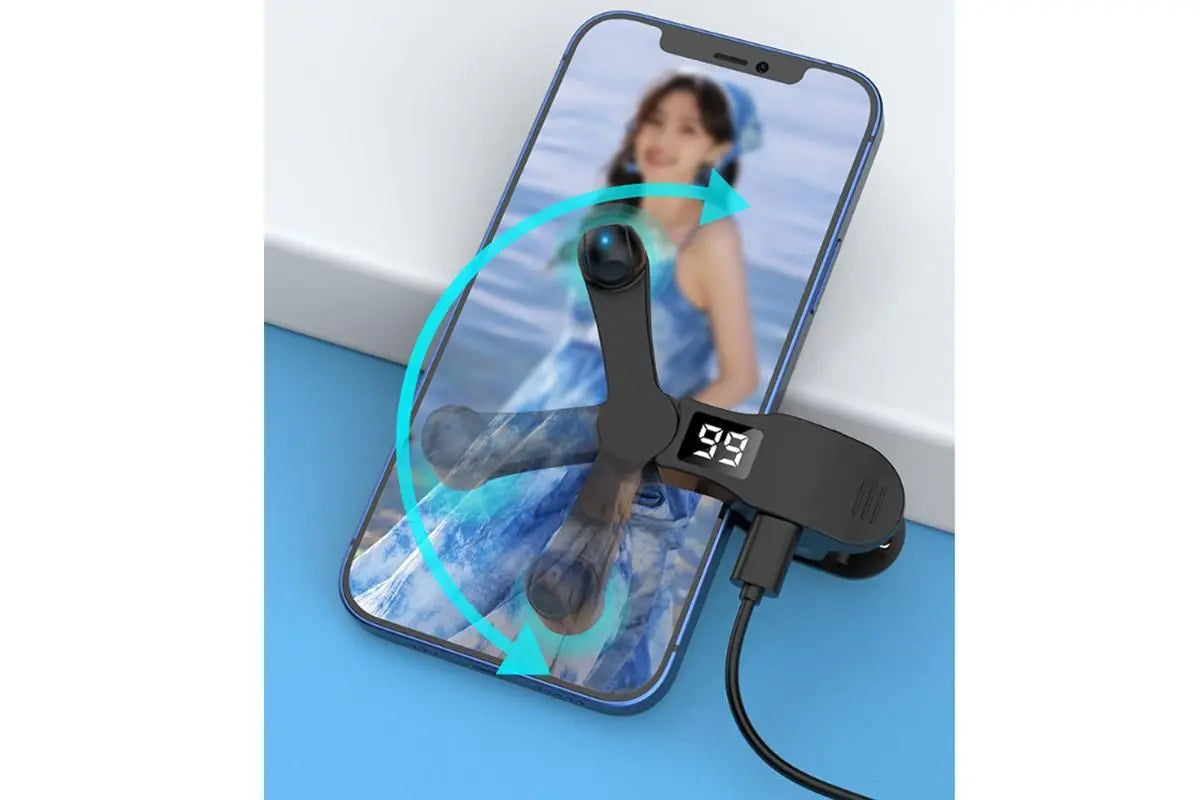 Smart Digital USB Clip on Auto Clicker for Mobile Phone Screen Live Likes - Black Wholesale Hub