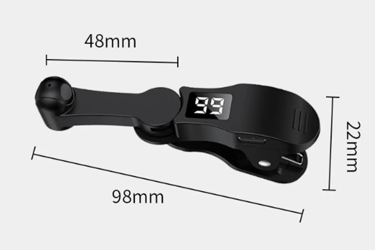 Smart Digital USB Clip on Auto Clicker for Mobile Phone Screen Live Likes - Black Wholesale Hub
