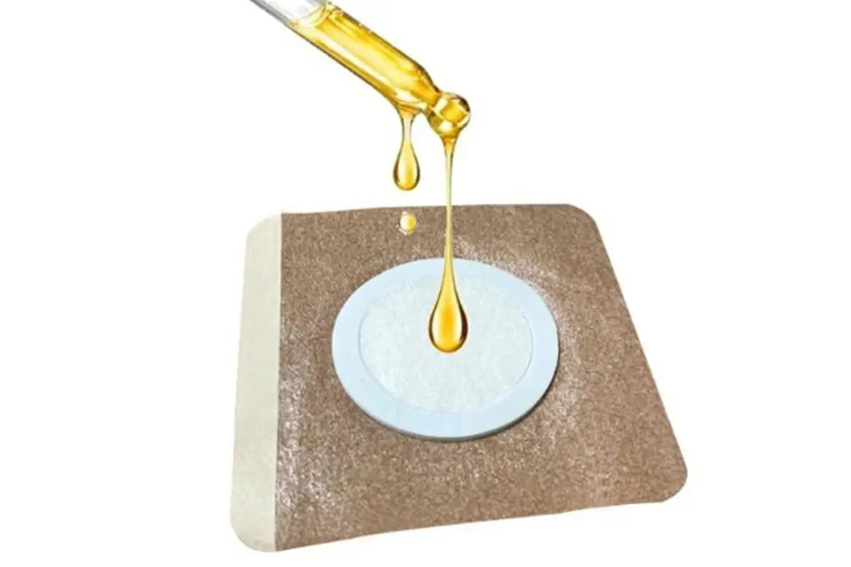 100PCS Disposable Castor Oil Patches Self-Adhesive Castor Oil Pack Belly Wrap for Waist Back Neck Arm Wholesale Hub