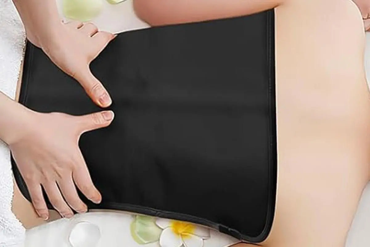 9Pcs Castor Oil Pack Kit Compress Reusable Wrap Belt Inflammation Toxin Remover Set -Black Wholesale Hub