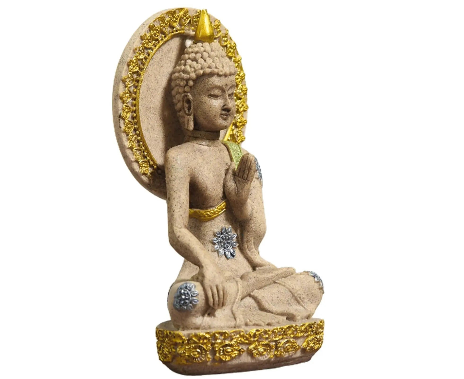 Meditation Buddha Ornament-Golden Wholesale Hub