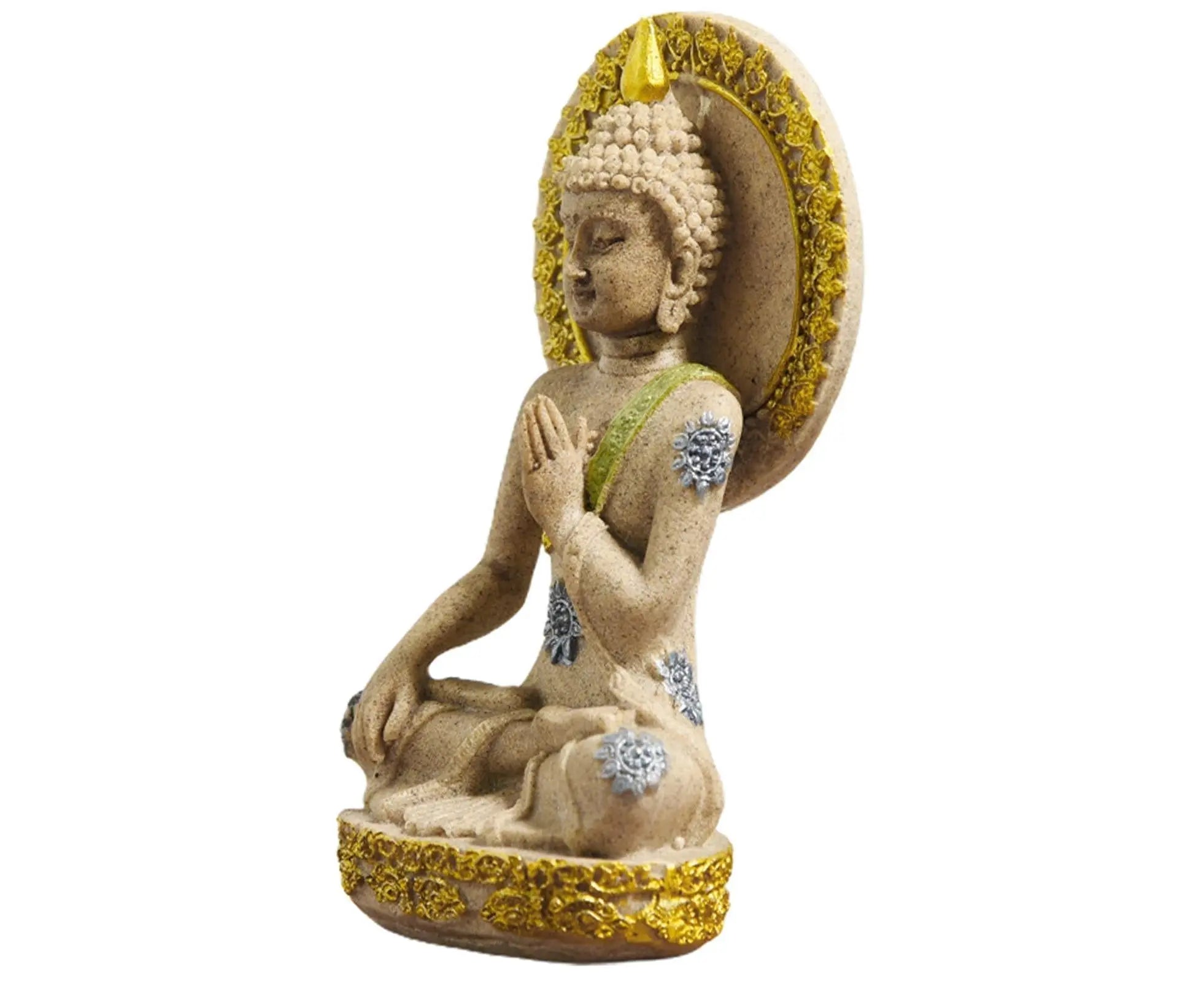 Meditation Buddha Ornament-Golden Wholesale Hub