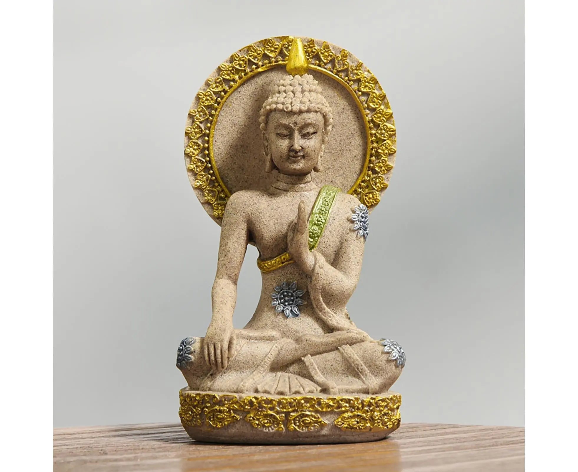 Meditation Buddha Ornament-Golden Wholesale Hub