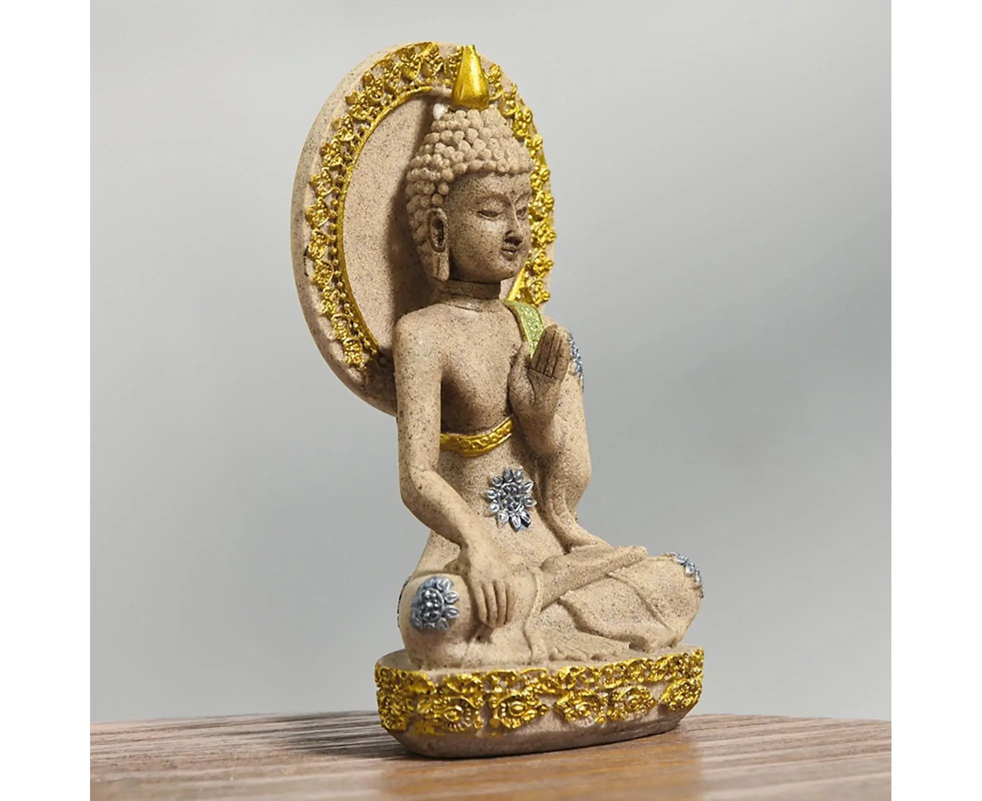 Meditation Buddha Ornament-Golden Wholesale Hub
