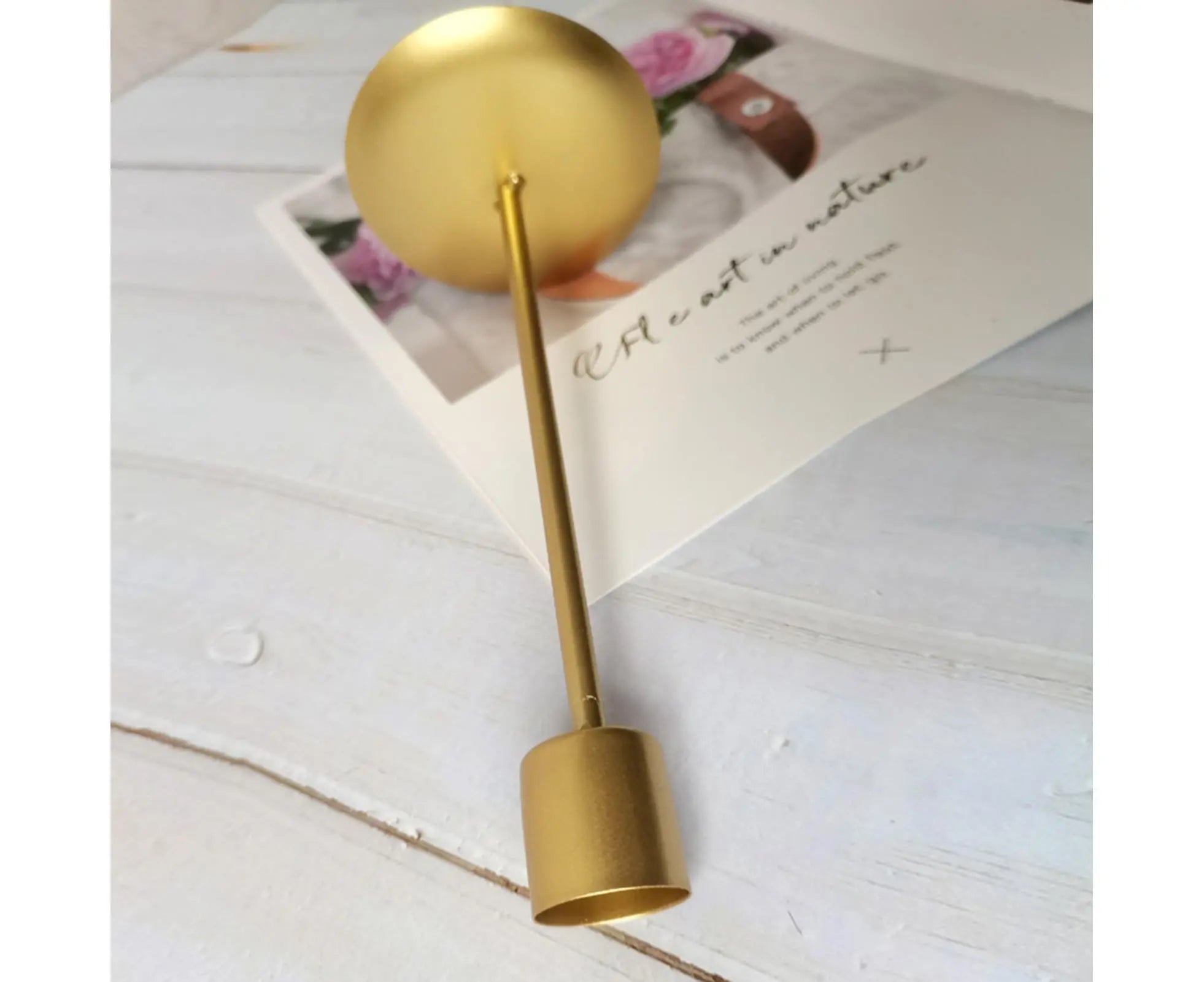 2Pcs Candlestick Exquisite Decorative Simple Nordic Style Candlelight Stand Home Decor -Golden Wholesale Hub