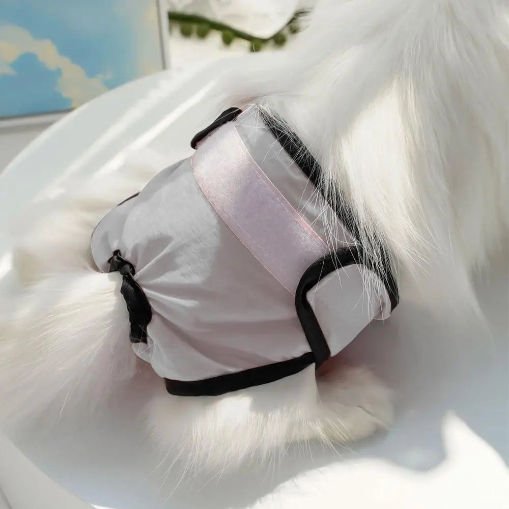 Washable Female Pet Nappy Diaper Dog Cat Physiological Pants Gray - XL Wholesale Hub
