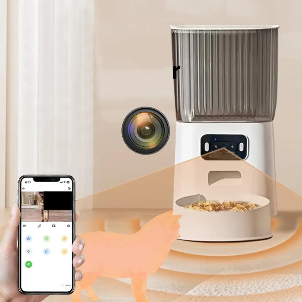 5L Smart Pet Feeder with Camera & Dual-Band WiFi - Automatic Dispenser Wholesale Hub