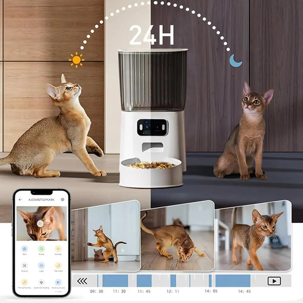 5L Smart Pet Feeder with Camera & Dual-Band WiFi - Automatic Dispenser Wholesale Hub