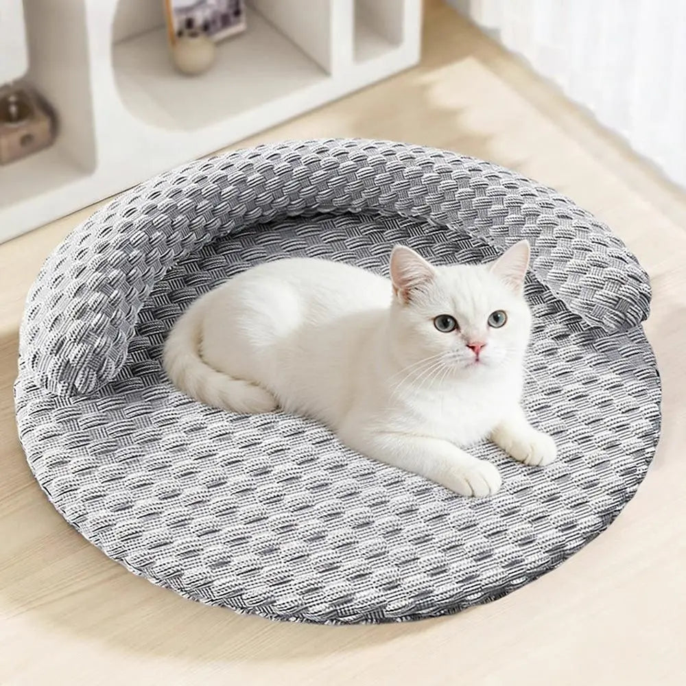 Washable Cooling Pet Bed with Removable Cover for Dogs & Cats - Dark Gray - XL Wholesale Hub