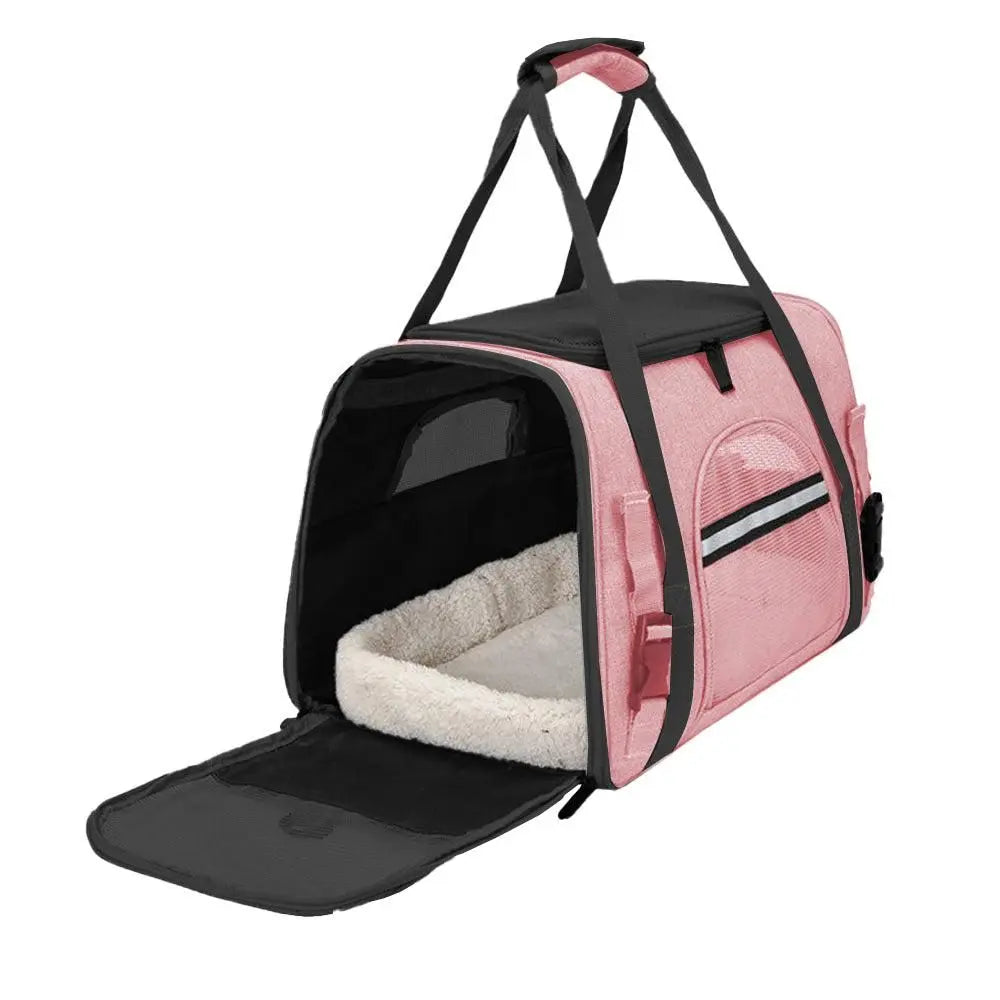 Cat Pet Carrier Travel Carrier Pet Bag for Small Medium Cats Pink Wholesale Hub