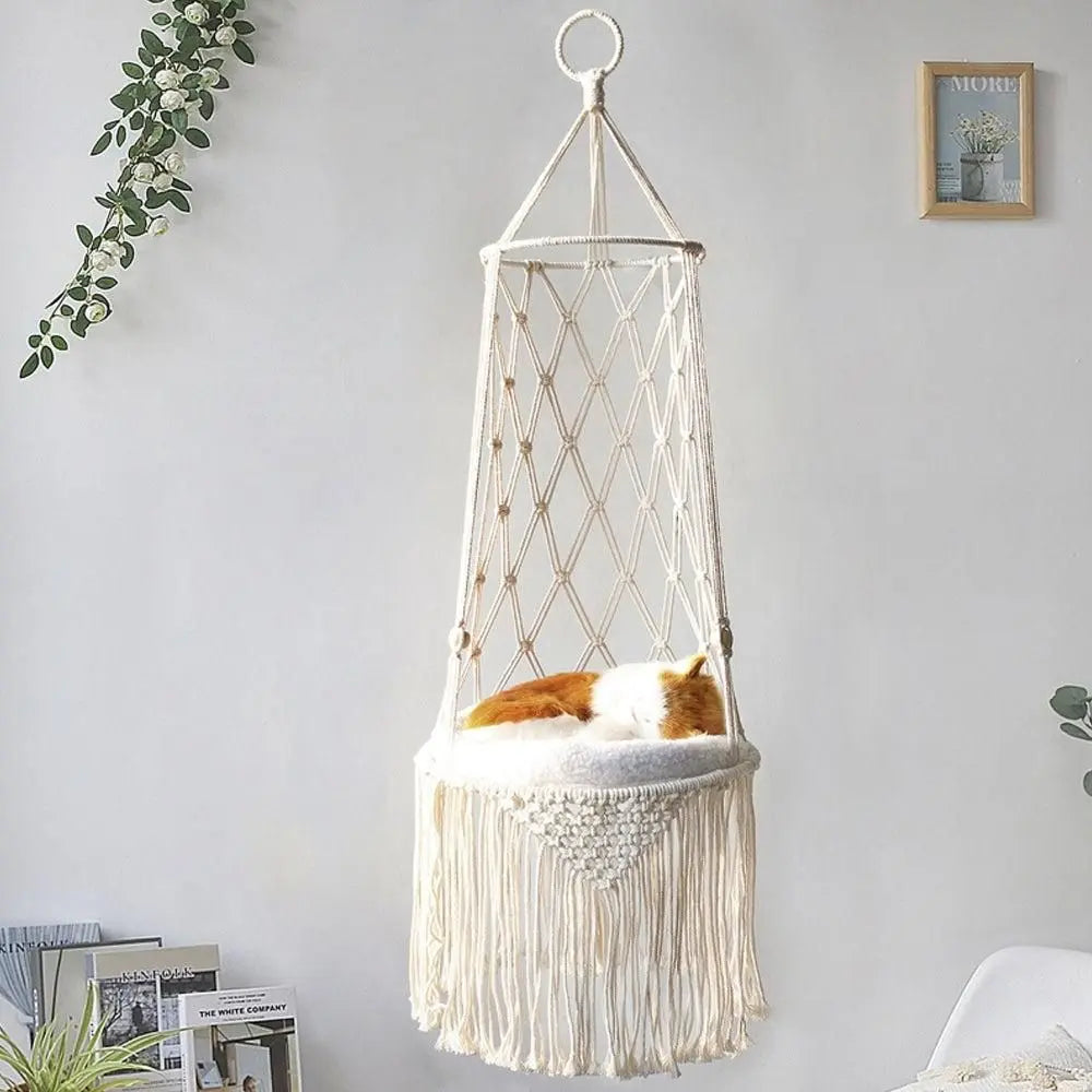 Pet Hammock Hanging Cat Bed Aerial Kitten Bed Sunny Window Seat Nest - L Wholesale Hub