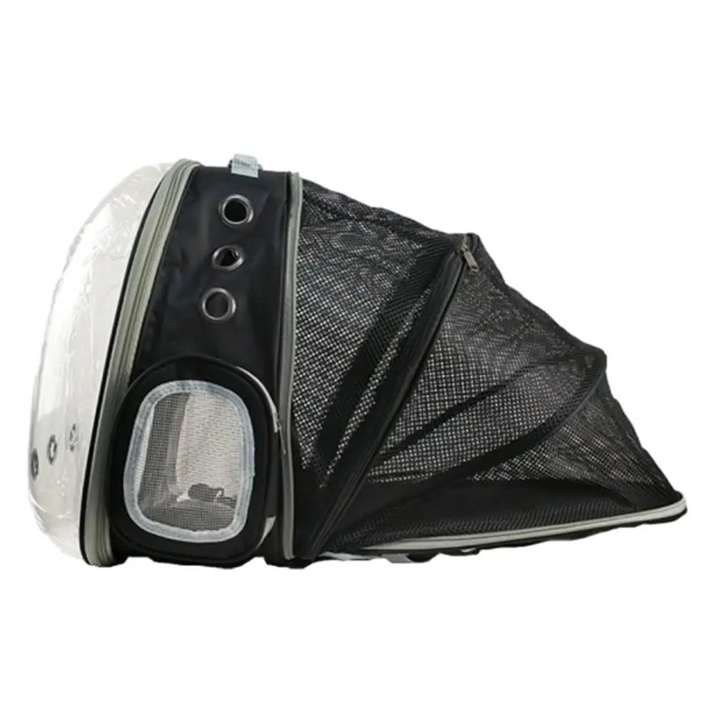 Expandable Travel Cat Backpack Carrier Polarized Tinted Bubble Window Pet Backpack Black Wholesale Hub