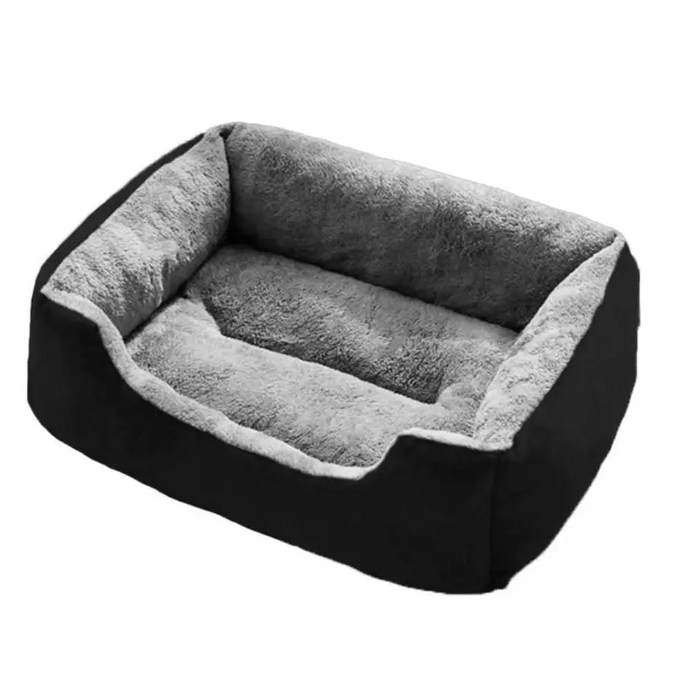 Rectangle Pet Bed for Dogs Cats Beds Warming Soft Calming Sleeping Puppy Bed Black - L Wholesale Hub