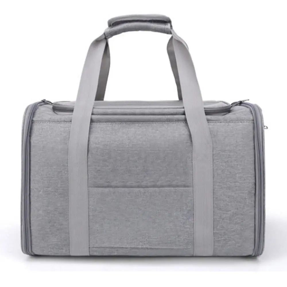 Foldable Travel Pet Carrier Bag Portable Cat Dog Kennel Bag Grey - S Wholesale Hub