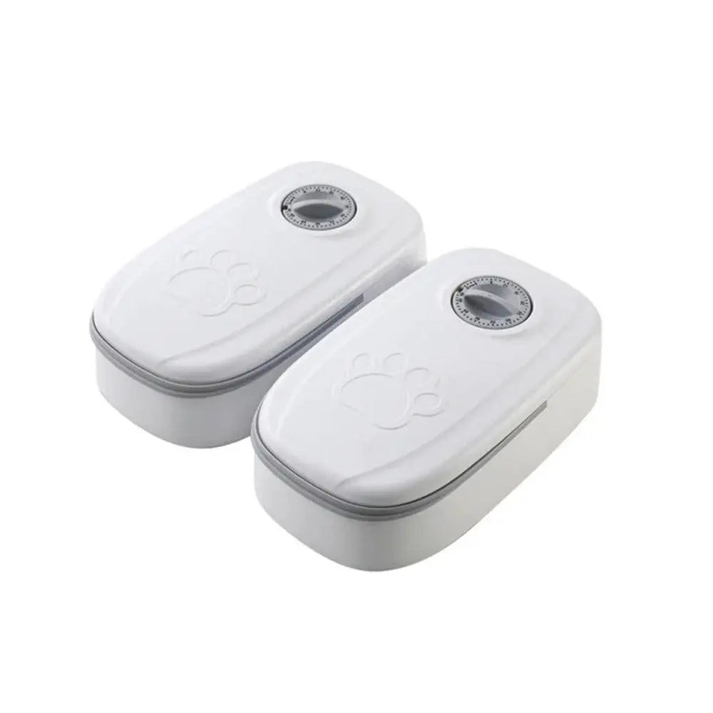 Timer Controlled Pet Feeder for Cats & Small Dogs Wet/Dry Food Style 2 Wholesale Hub
