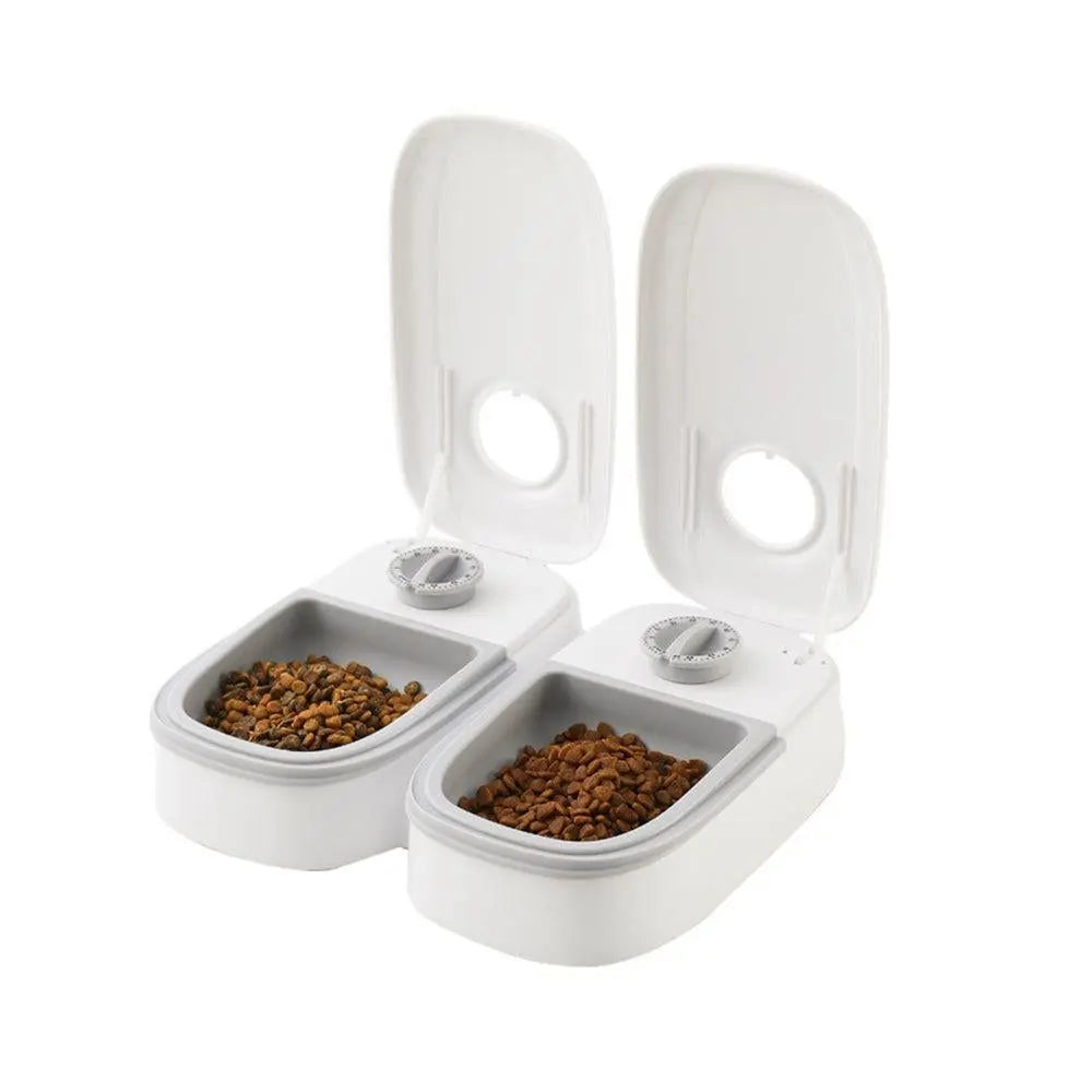 Timer Controlled Pet Feeder for Cats & Small Dogs Wet/Dry Food Style 2 Wholesale Hub