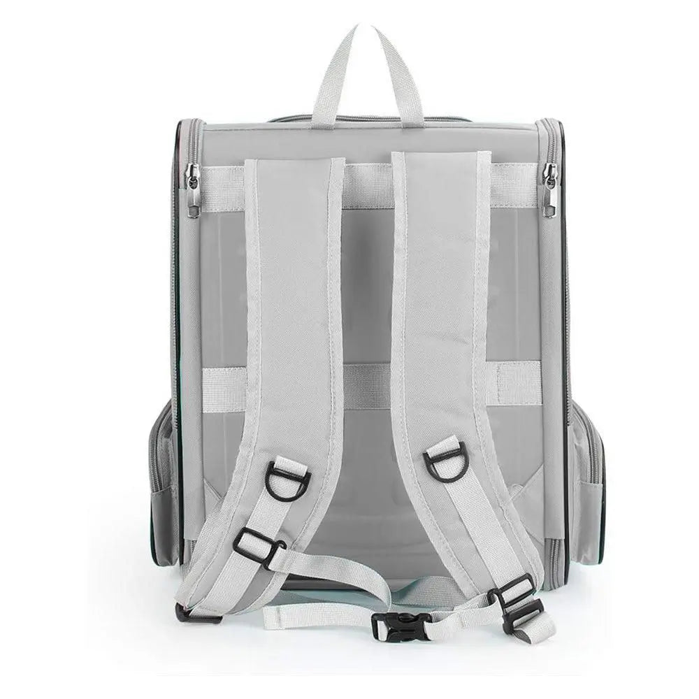 Travel Pet Cat Carrier Backpack Portable Breathable Outdoor Grey Wholesale Hub
