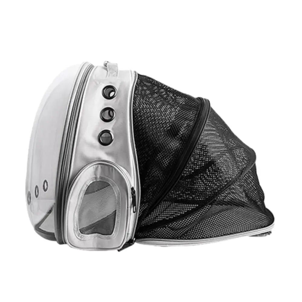 Expandable Travel Cat Backpack Carrier Polarized Tinted Bubble Window Pet Backpack Grey Wholesale Hub