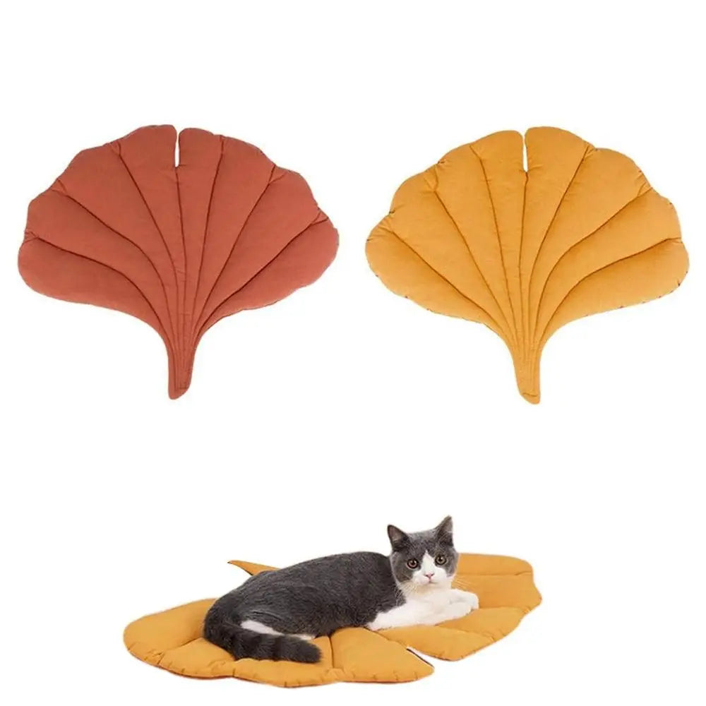 Double-Sided Available Pet Mattress Pad Leaf Shape Puppy Cat Bed Mat Style 1 Wholesale Hub