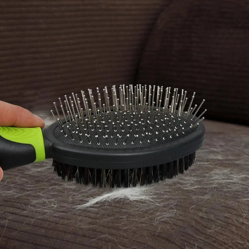 2PCS Pet Grooming Brushes Deshedding Bath Brush for Dogs Cats & Horses Purple Wholesale Hub