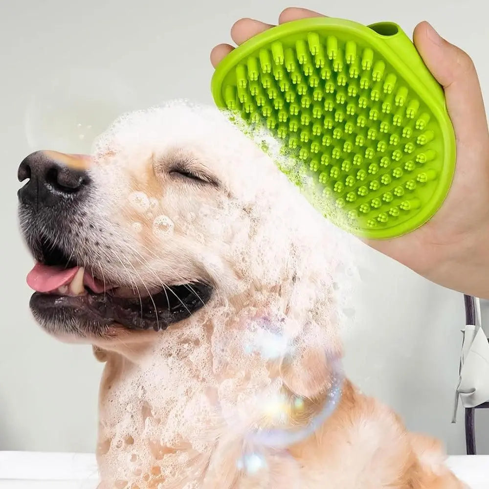 2PCS Pet Grooming Brushes Deshedding Bath Brush for Dogs Cats & Horses Green Wholesale Hub