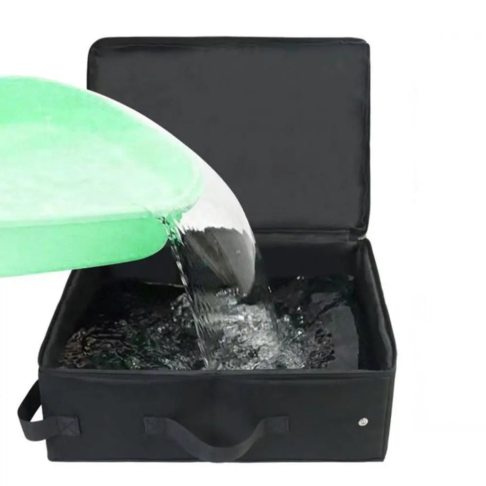 Portable Foldable Cat Travel Litter Box - Waterproof & Easy to Clean Black Wholesale Hub