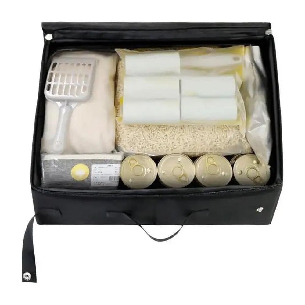 Portable Foldable Cat Travel Litter Box - Waterproof & Easy to Clean Black Wholesale Hub