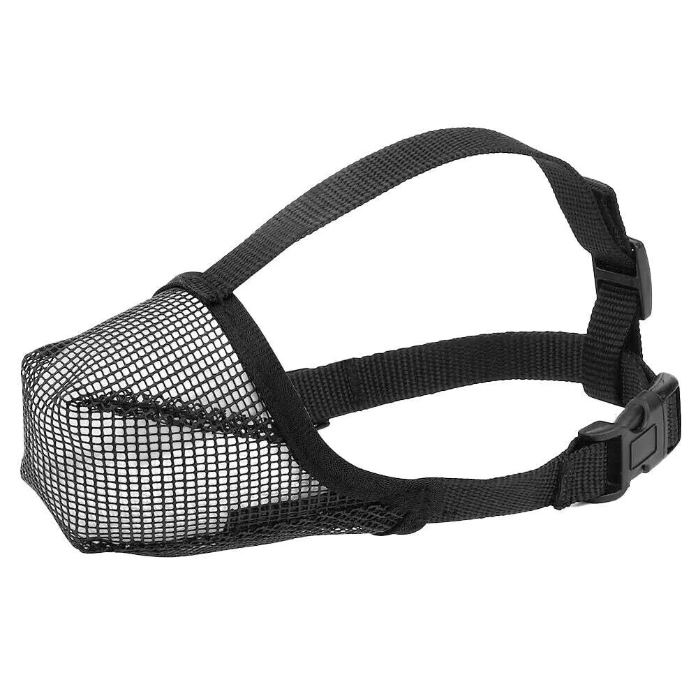 Soft Mesh Covered Dog Muzzle with Adjustable Straps Anti-Biting Breathable Pet Muzzle XL Wholesale Hub