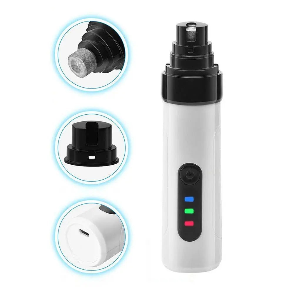 2-Mode Silent Pet Grooming Nail Grinder Rechargeable Dog Nail Trimmer Wholesale Hub