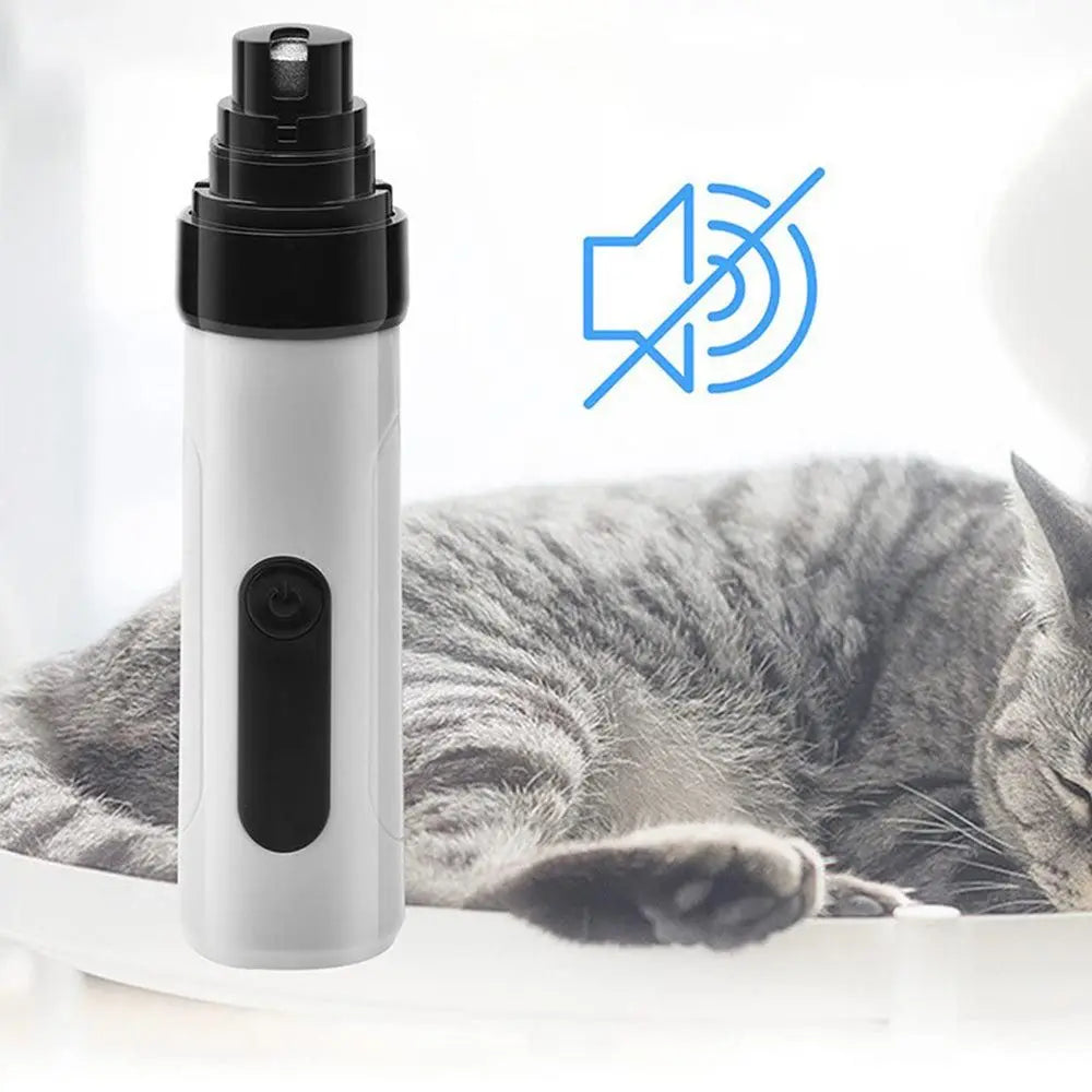 2-Mode Silent Pet Grooming Nail Grinder Rechargeable Dog Nail Trimmer Wholesale Hub