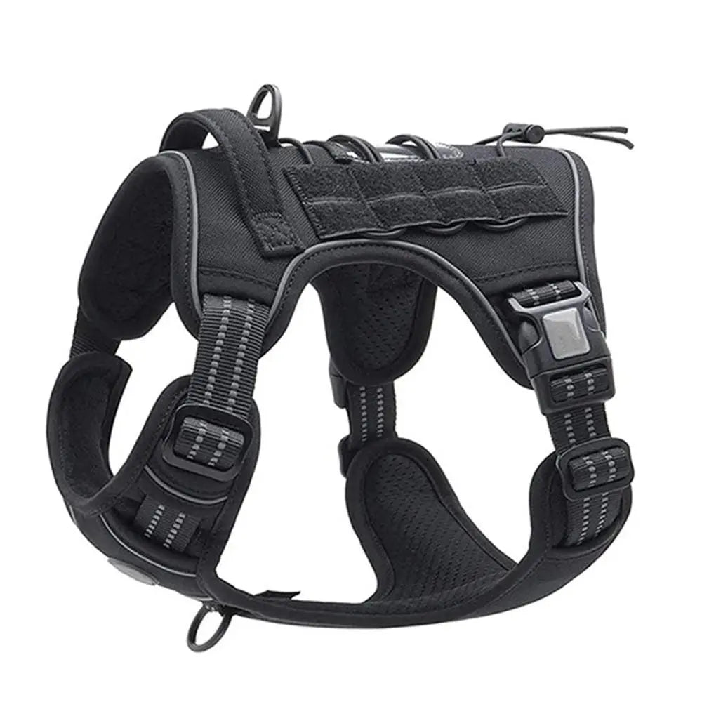 No-Pull Training Dog Harness Adjustable Reflective Pet Training Vest Easy Control M -Black Wholesale Hub
