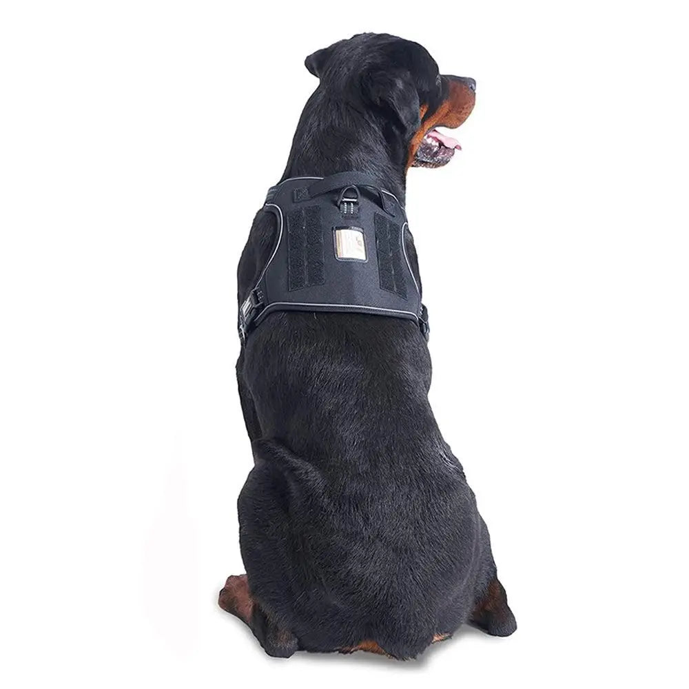 No-Pull Training Dog Harness Adjustable Reflective Pet Training Vest Easy Control M -Black Wholesale Hub