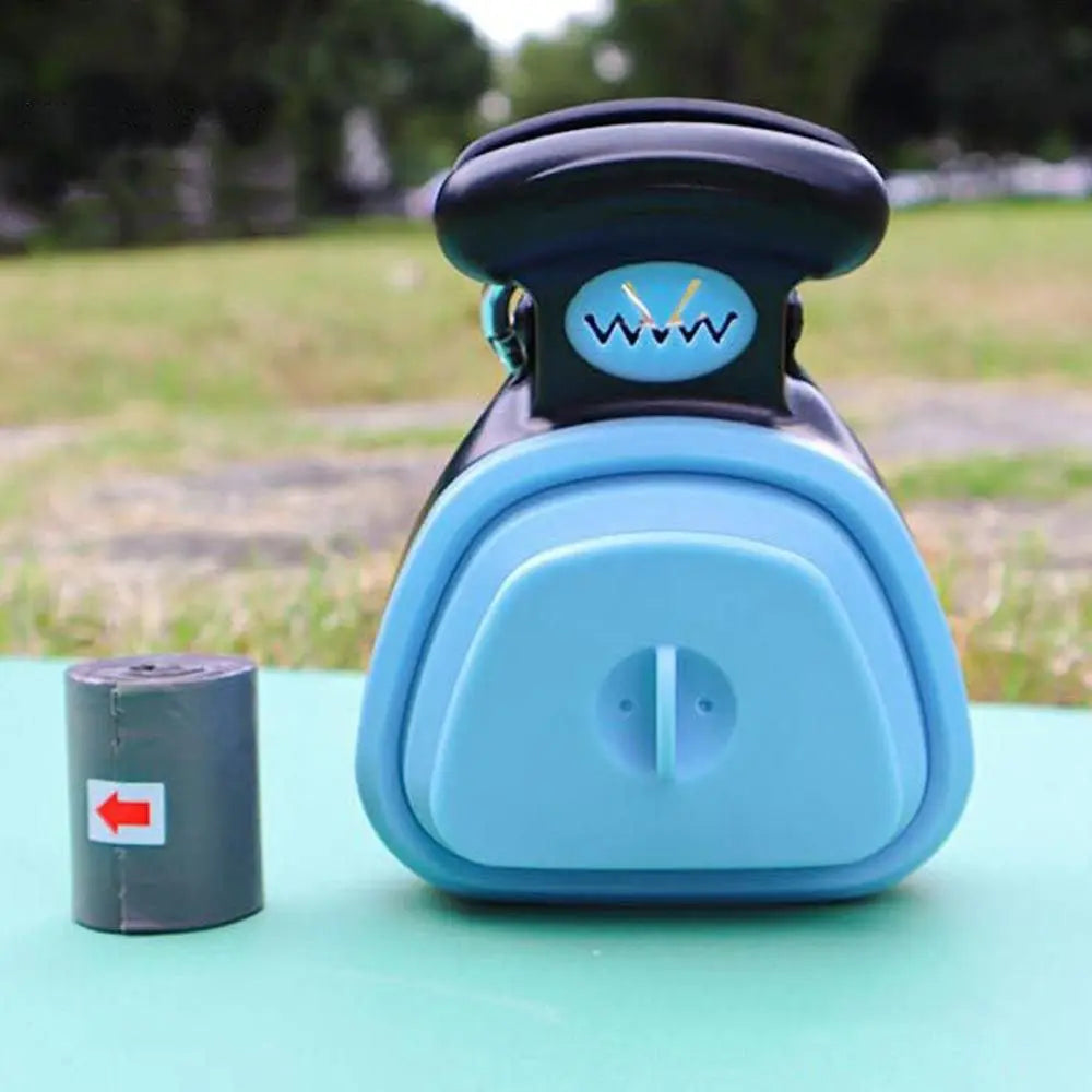Handheld Foldable Pet Pooper Scooper - Easy Poop Pickup and Cleaner Blue Wholesale Hub