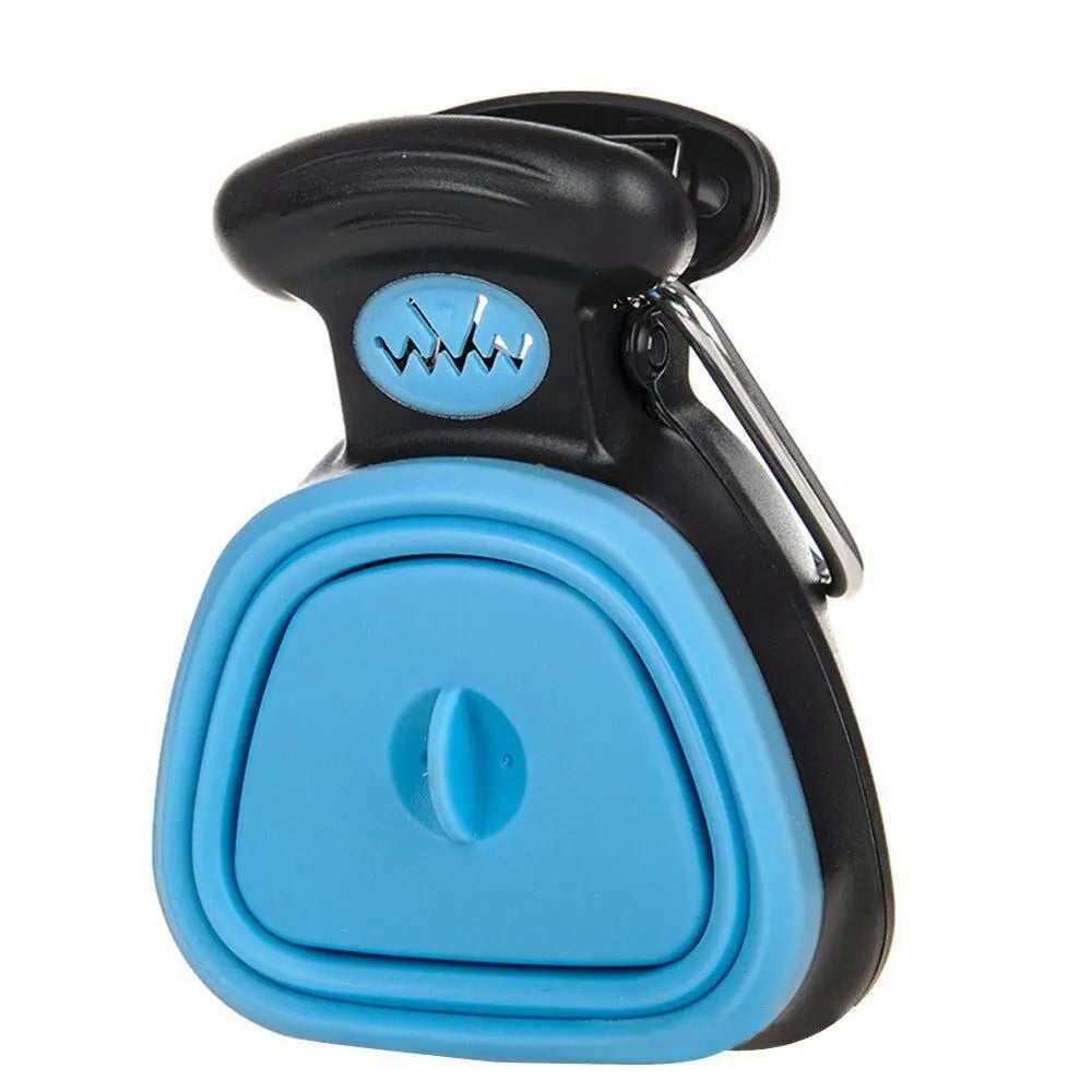 Handheld Foldable Pet Pooper Scooper - Easy Poop Pickup and Cleaner Blue Wholesale Hub