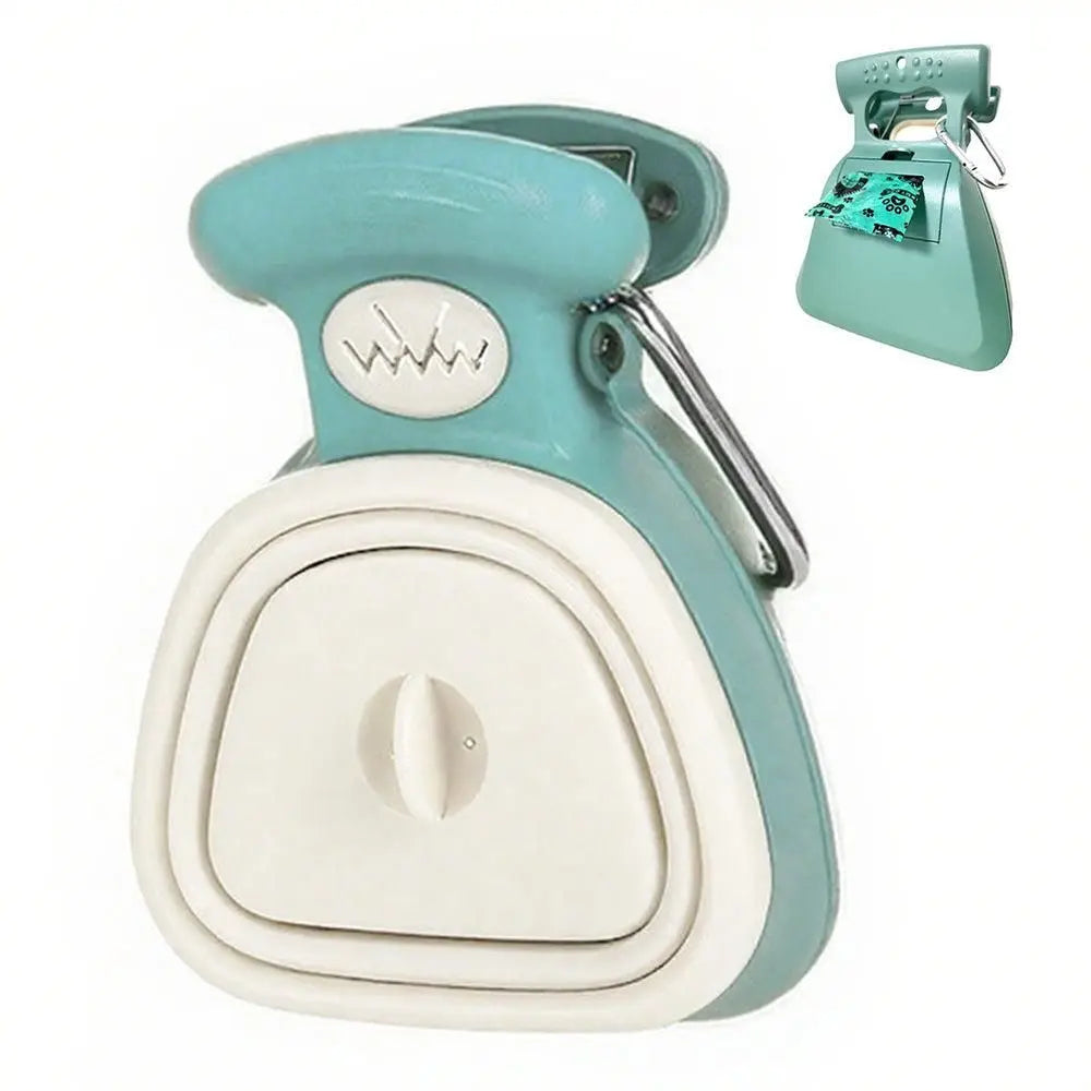 Handheld Foldable Pet Pooper Scooper - Easy Poop Pickup and Cleaner Blue Wholesale Hub