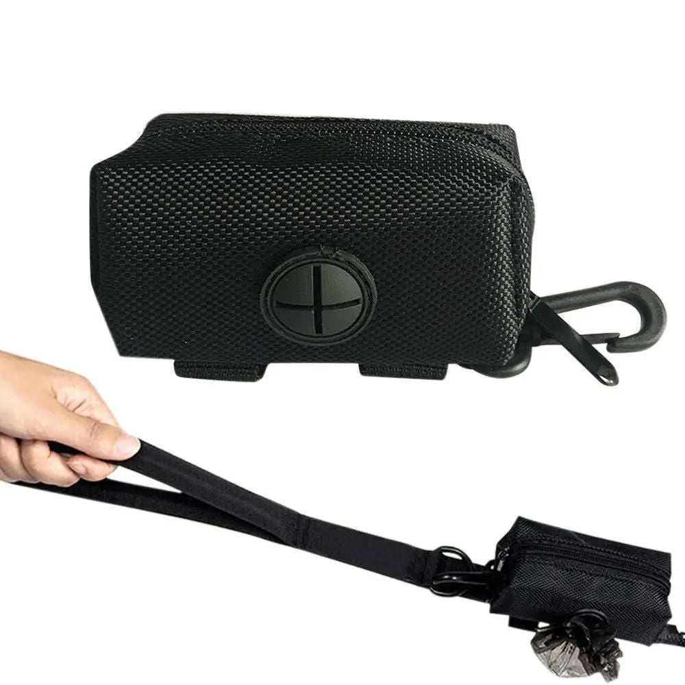 Dog Poop Bag Dispenser Pet Waste Bag Holder for Puppy Walking Cleanup Black Wholesale Hub