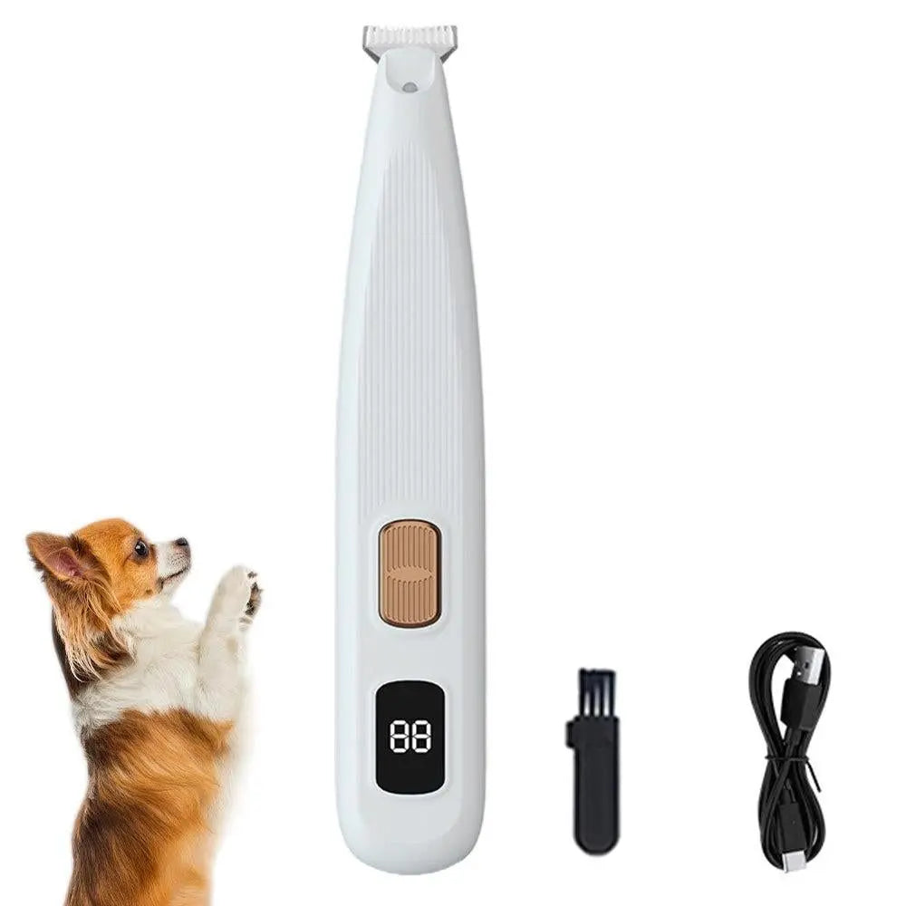 Cordless LED Dual-Speed Pet Paw Trimmer for Dogs & Cats Green Wholesale Hub