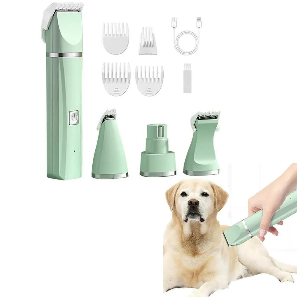 Pet Grooming Kit Cat Dog Clippers Pet Hair Trimmer Electric Shaver White Wholesale Hub