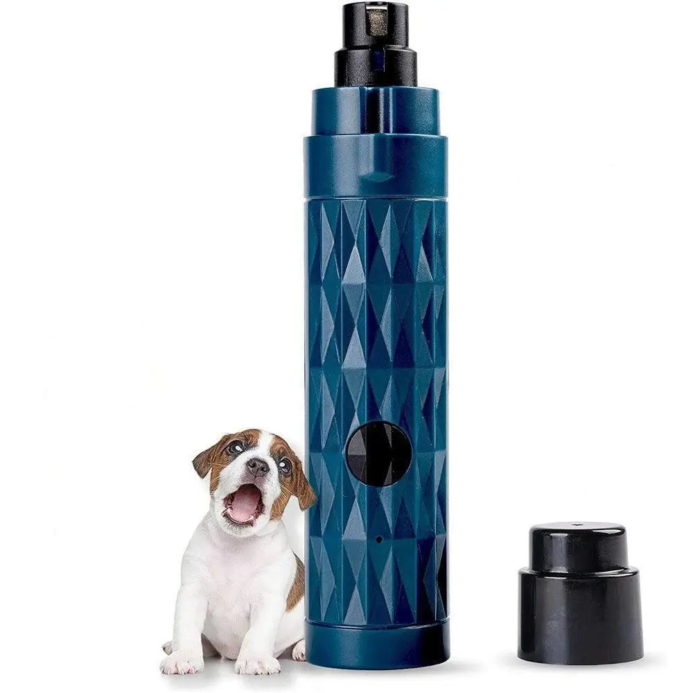 Pet Electric Nail Grinder Clippers Dog Cat LED Light Grooming Trimmer White Wholesale Hub