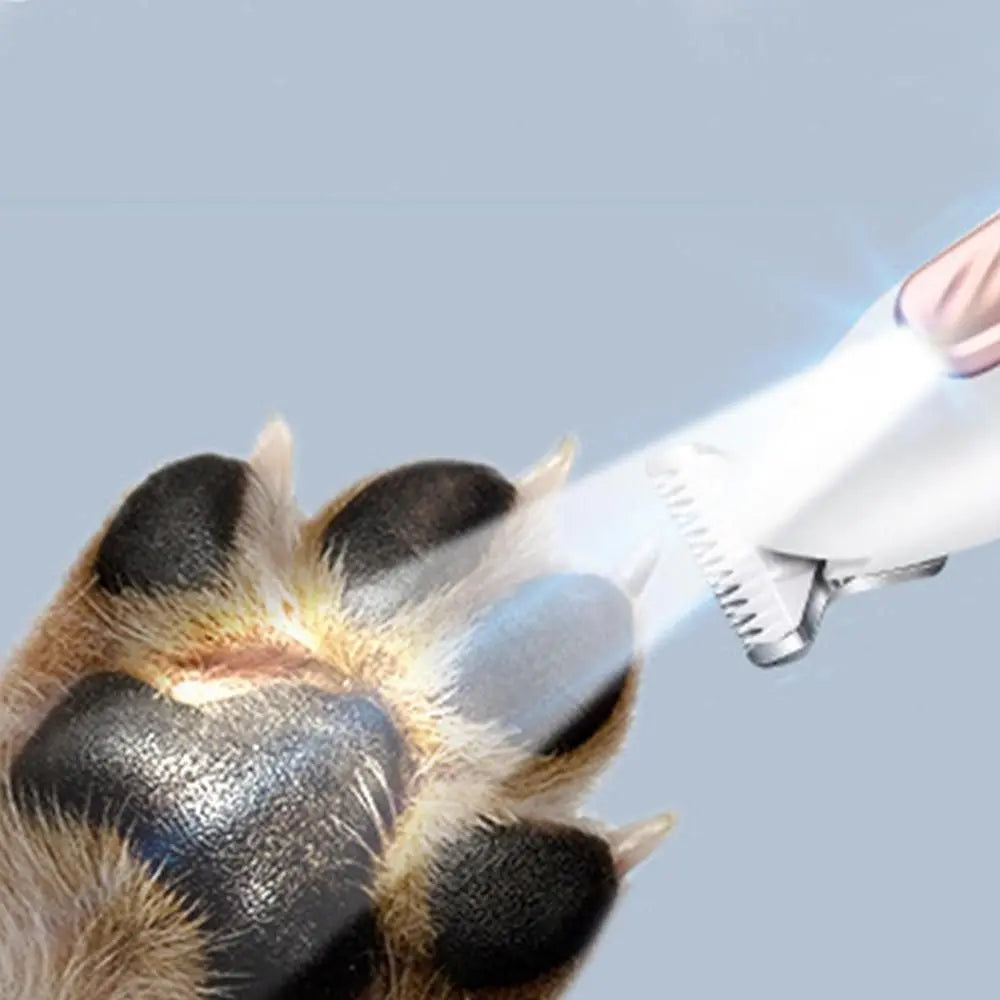 Pet Dog Paw Trimmer with LED Light Cordless Electric Pet Paw Grooming Clippers for Paws Ears Face Rump Wholesale Hub